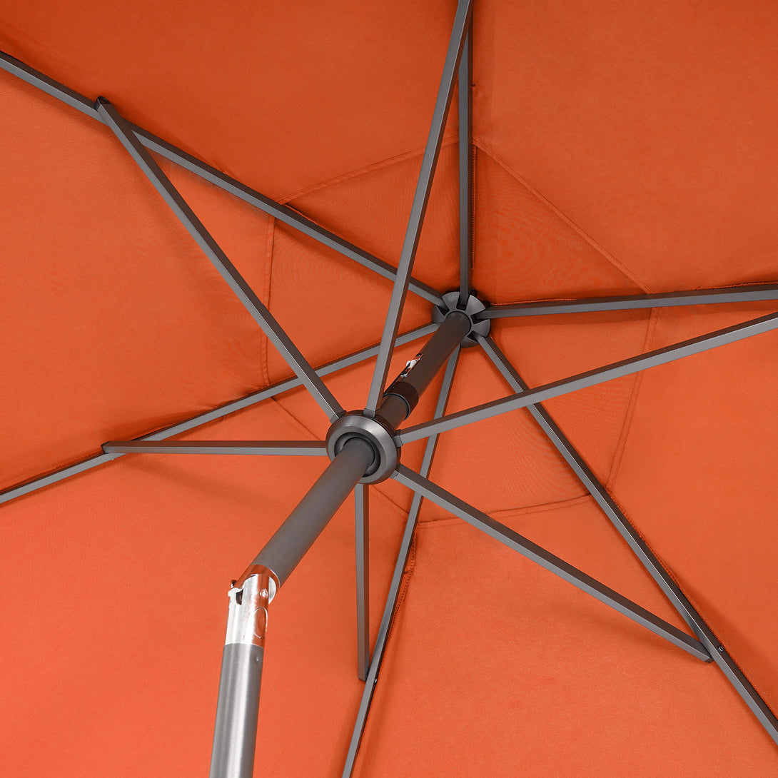 9 Ft Windproof Patio Umbrella – 30° Push Button Tilt with Durable Polyester