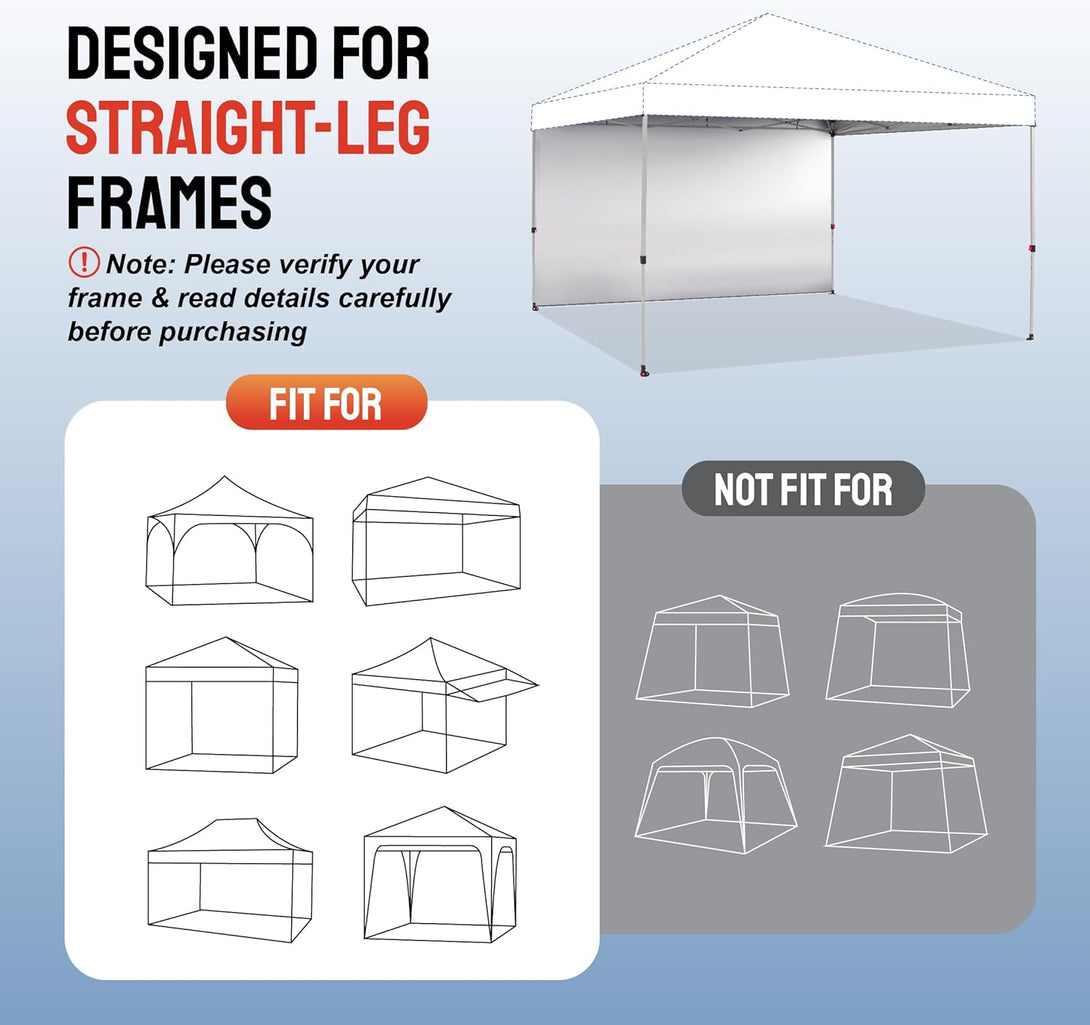 12x12 SunWall Silver Coated for Pop up Canopy