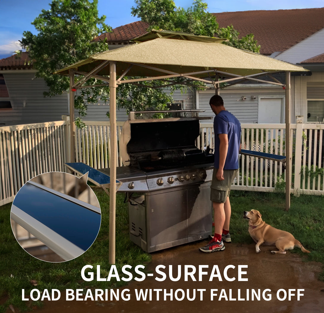 CROWN SHADES 8x5 Grill Gazebo - Auvent BBQ Pop-Up