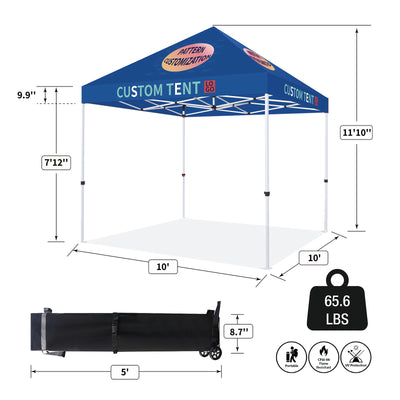 CROWN SHADES [M150A-CU] 15x10 Custom Tent – Complete Set with Frame & Canopy
