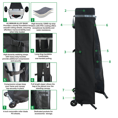 CROWN SHADES [M100SAL-CU] 10x10 Custom Tent – Complete Set with Frame & Canopy