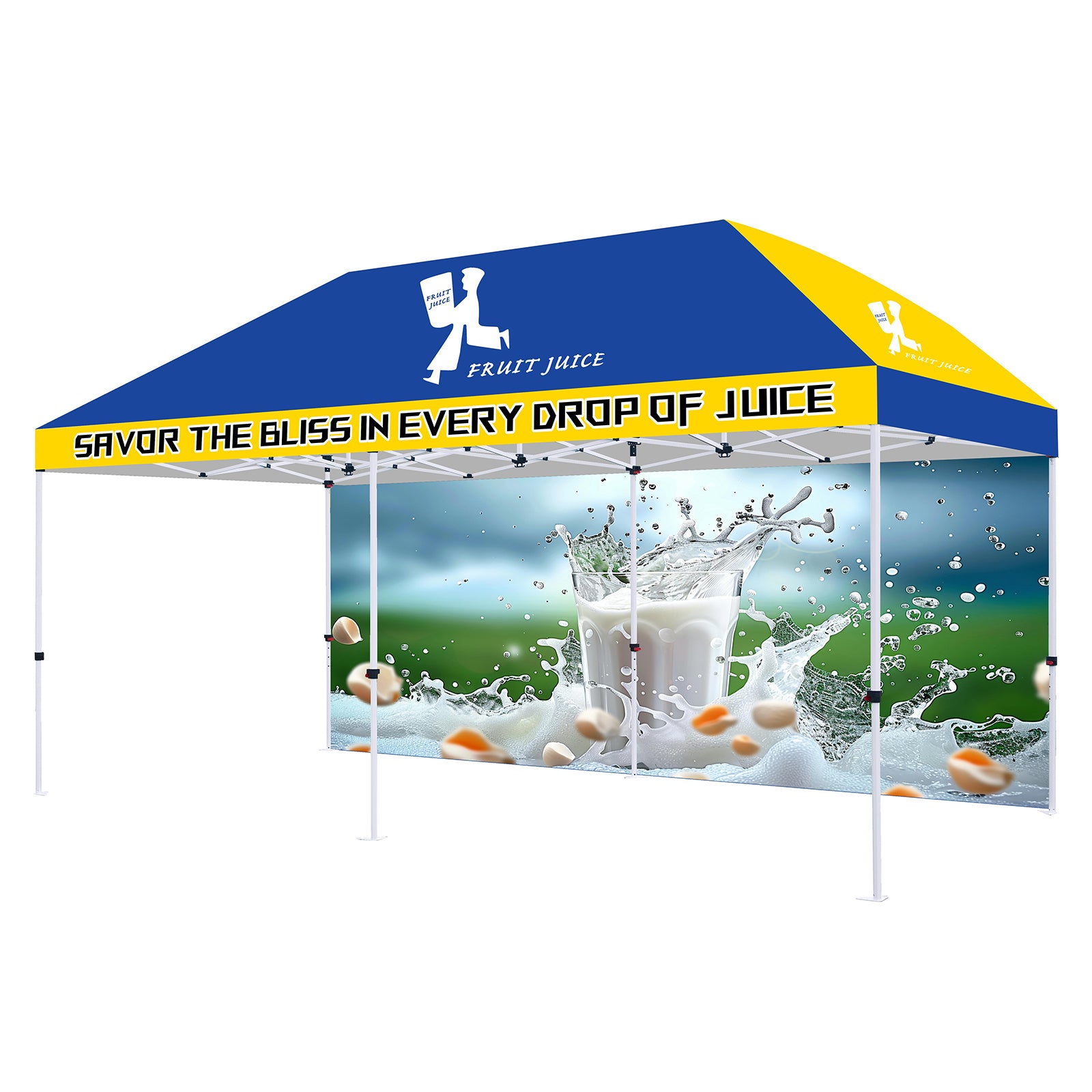 CROWN SHADES [M100SAL-CU] 10x10 Custom Tent – Complete Set with Frame & Canopy