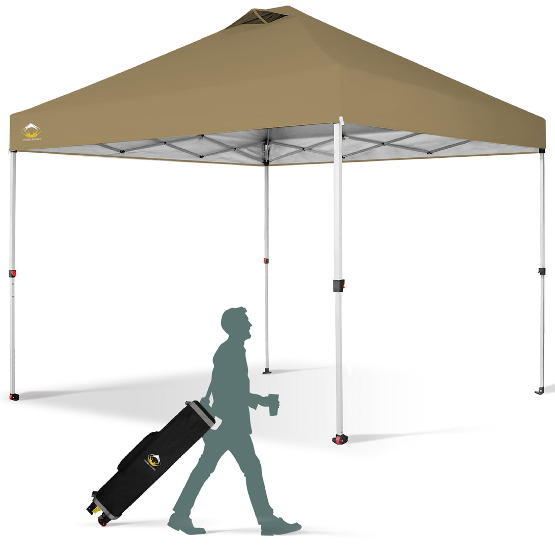 10x10 Recreational Centerlok Canopy - Sto 'N Go, Silver Coated, 150D - RM100H