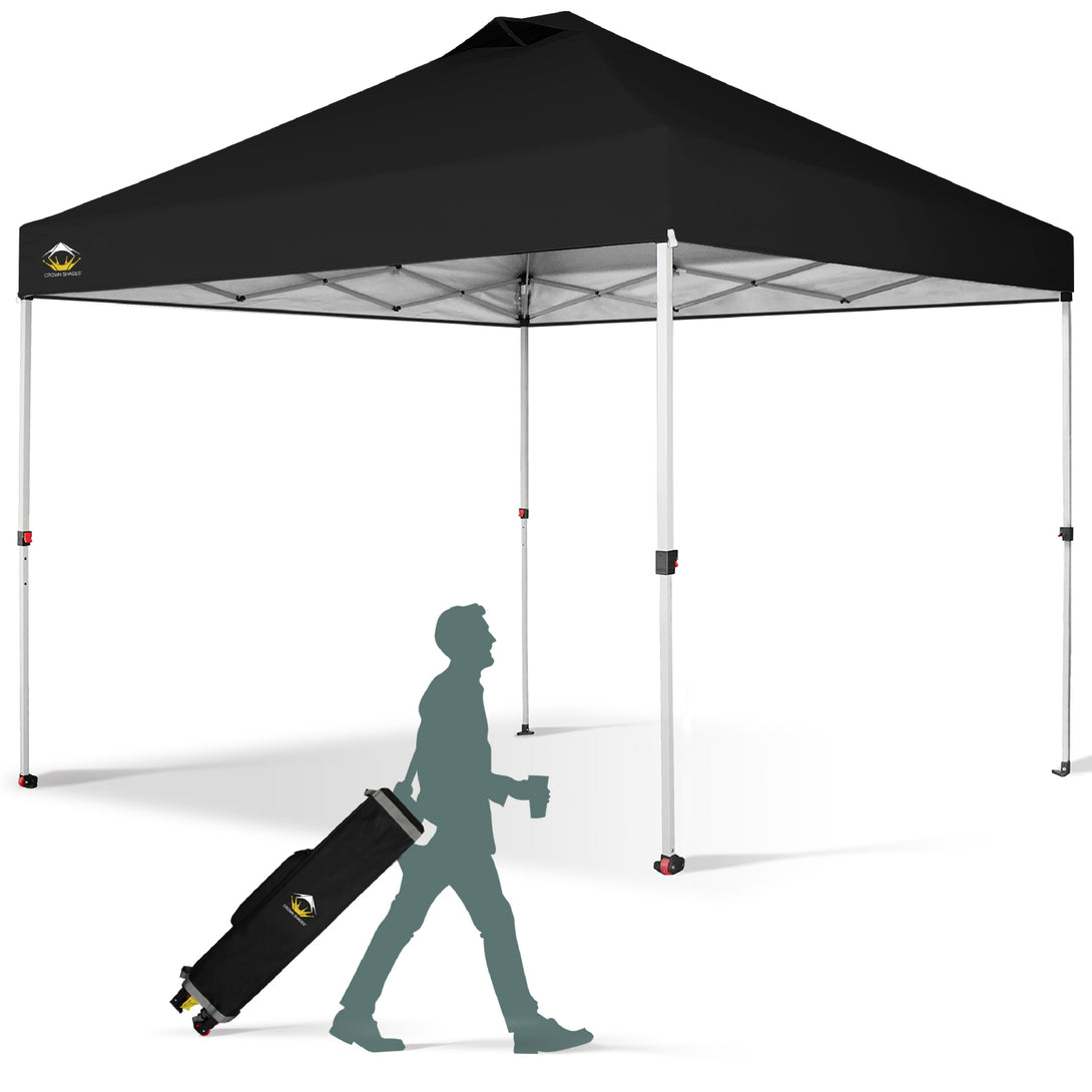 10x10 Recreational Centerlok Canopy - Sto 'N Go, Silver Coated, 150D - RM100H