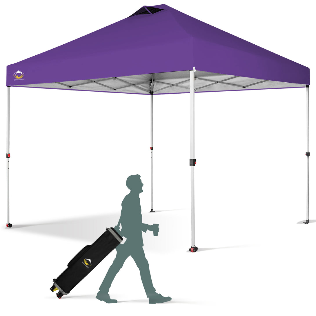 10x10 Recreational Centerlok Canopy - Sto 'N Go, Silver Coated, 150D - RM100H