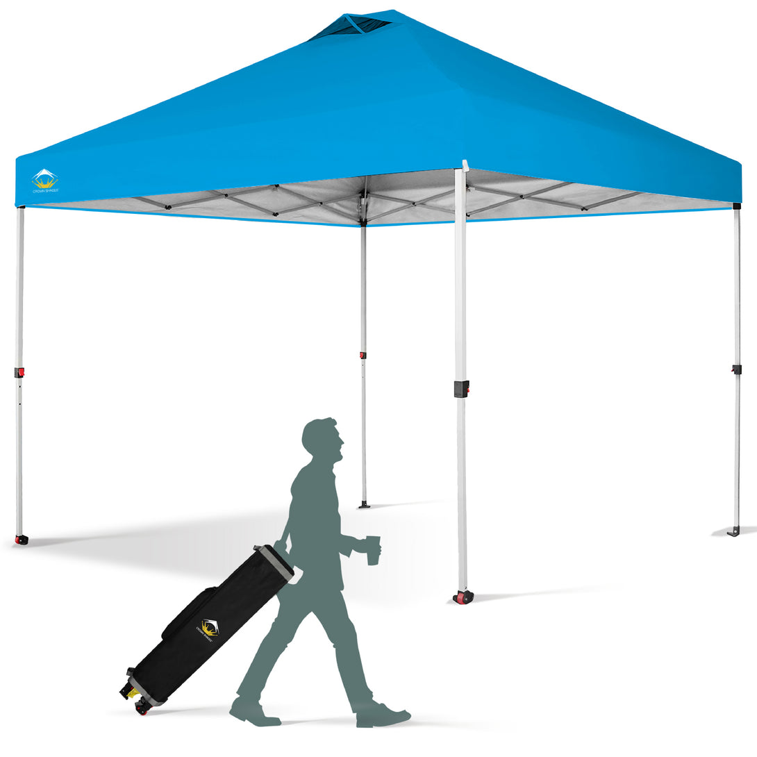 10x10 Recreational Centerlok Canopy - Sto 'N Go, Silver Coated, 150D - RM100H