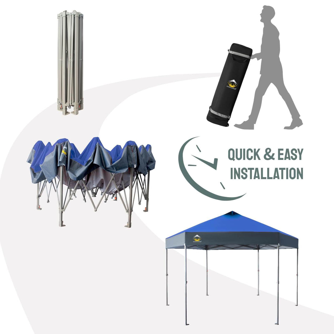 14x14 Pop Up Gazebo - 6-Sided