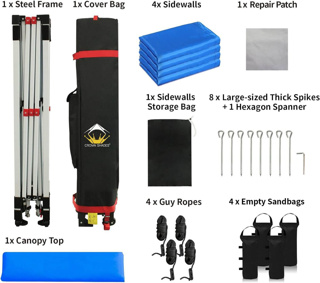 10x10 Commercial CenterLOK™ Canopy & 4 Sidewalls