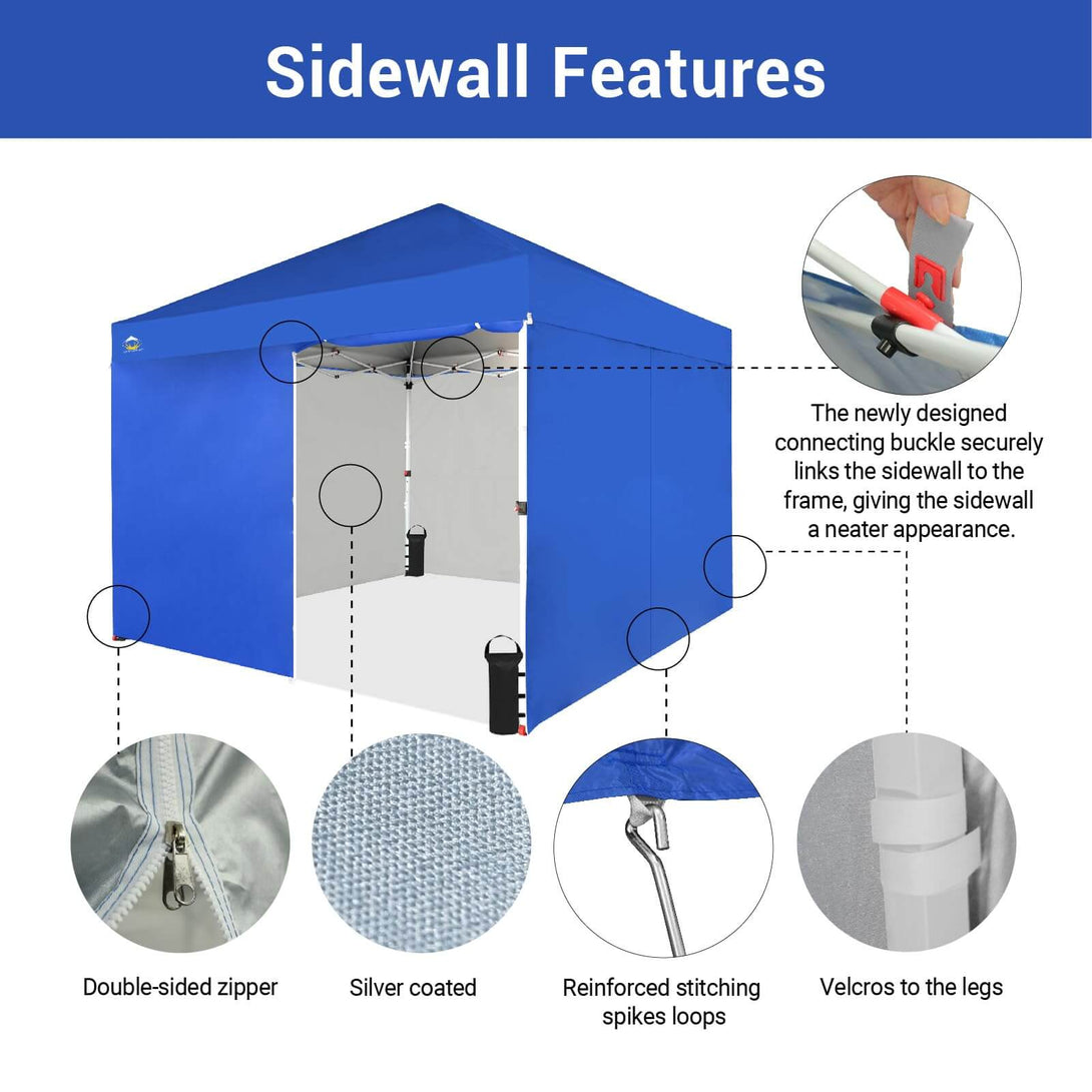 10x10 Commercial CenterLOK™ Canopy & 4 Sidewalls
