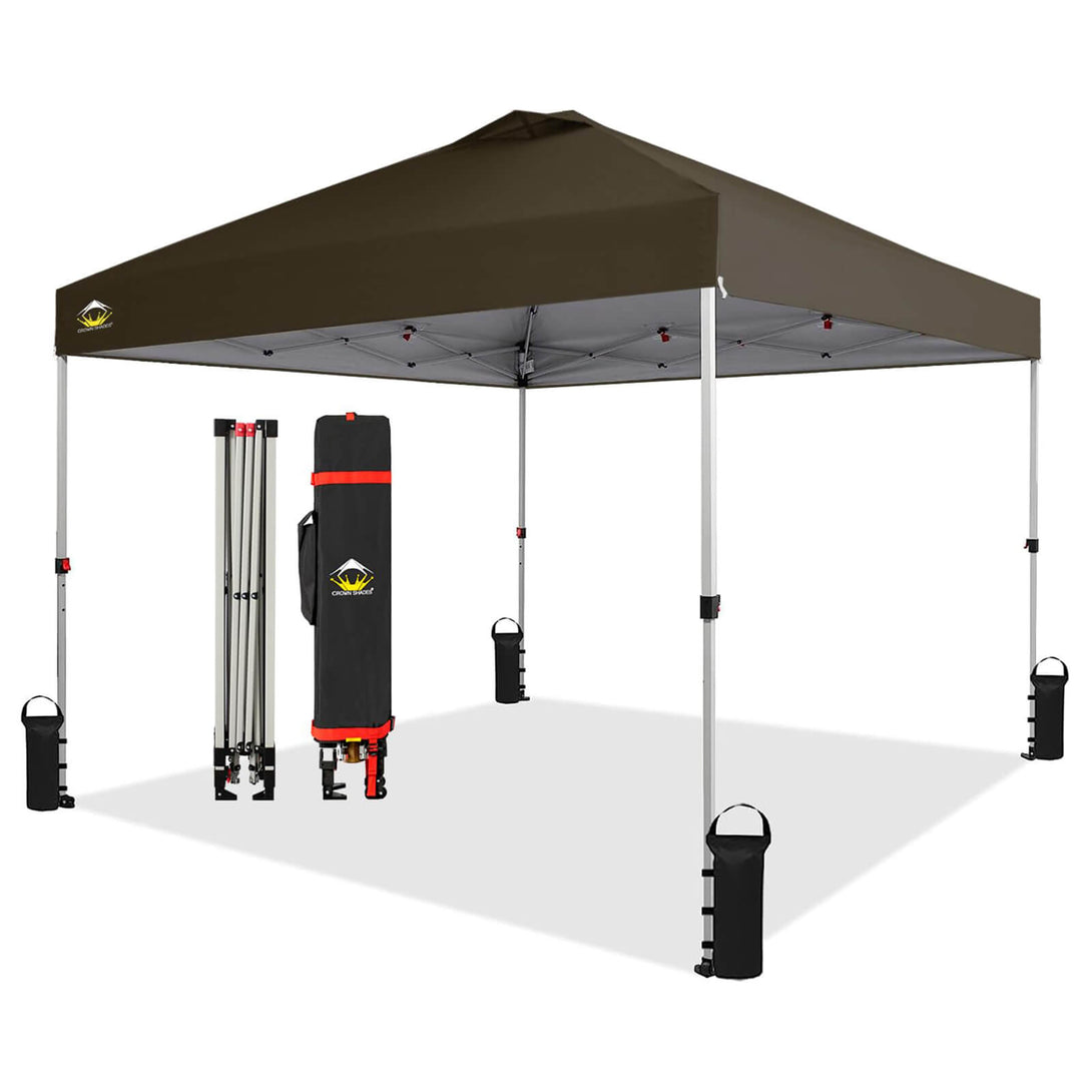 10x10 Recreational Centerlok Canopy - Sto 'N Go, Silver Coated, 150D - RM100H