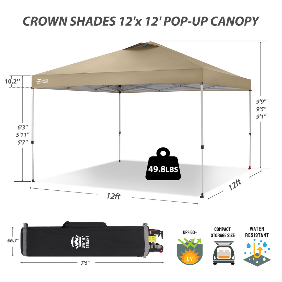CenterLOK® 12x12 Pop Up Canopy