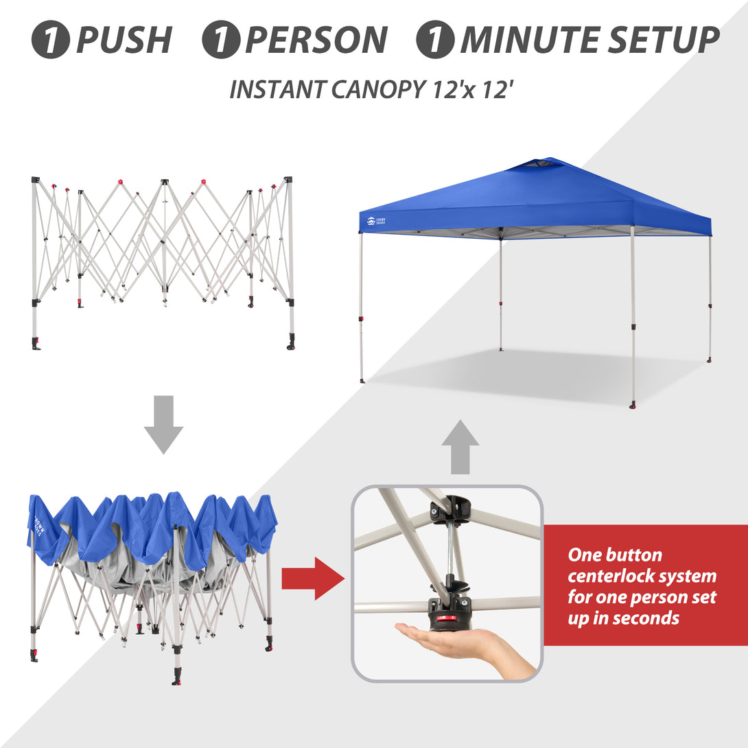 CenterLOK® 12x12 Pop Up Canopy