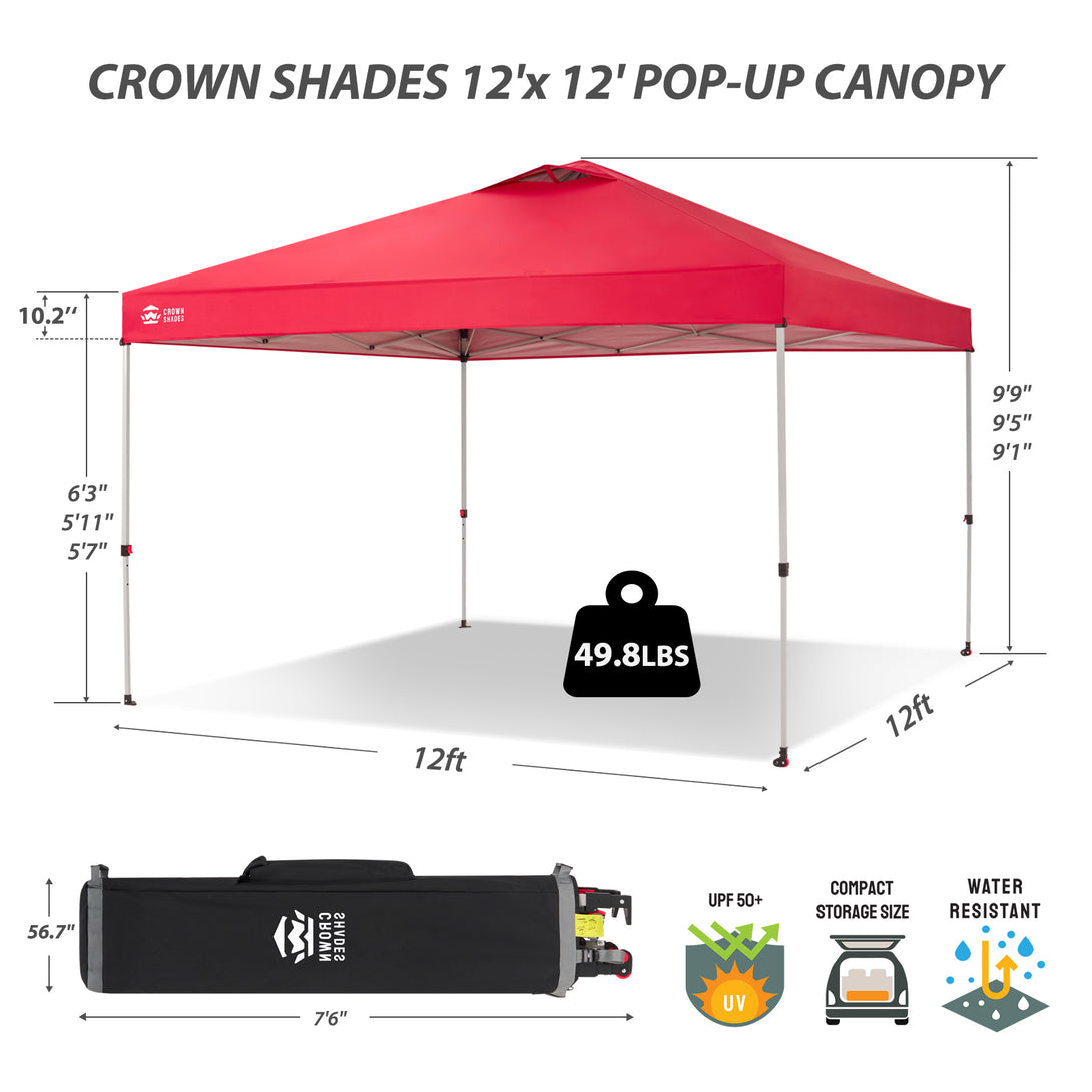 CenterLOK® 12x12 Pop Up Canopy