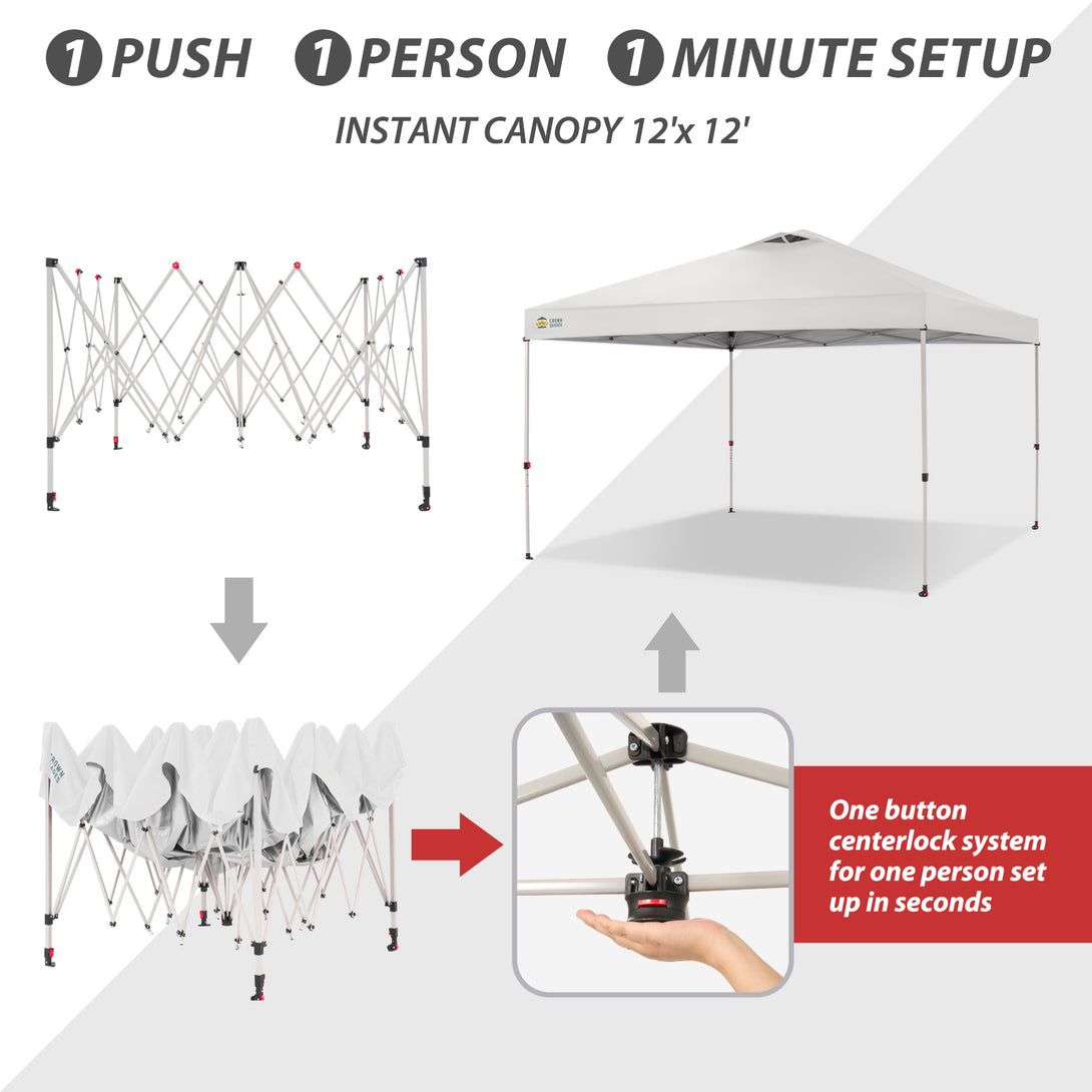 CenterLOK® 12x12 Pop Up Canopy