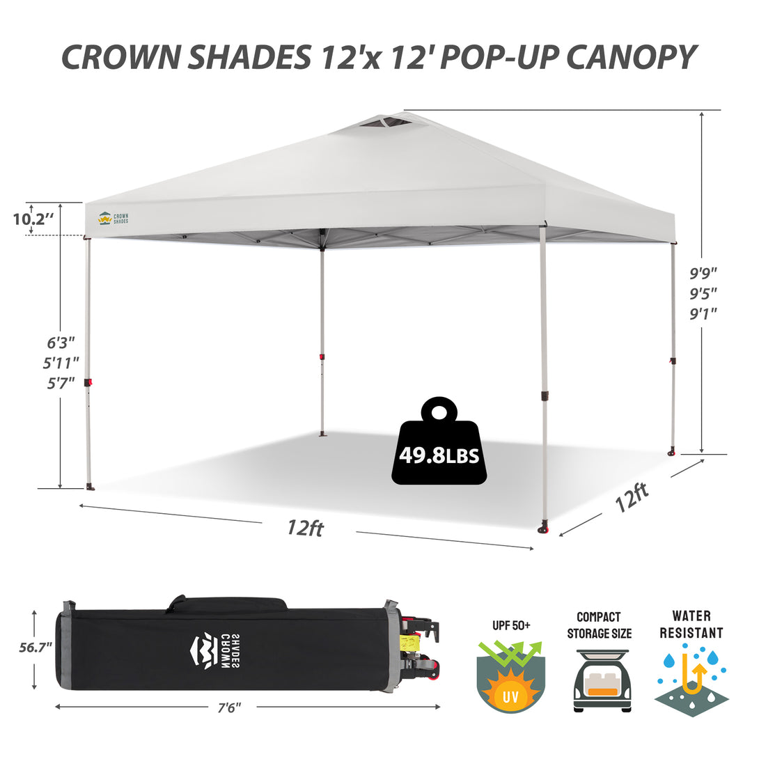 CenterLOK® 12x12 Pop Up Canopy