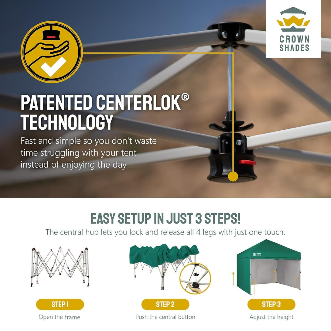 10x10 Commercial CenterLOK™ Canopy & 4 Sidewalls
