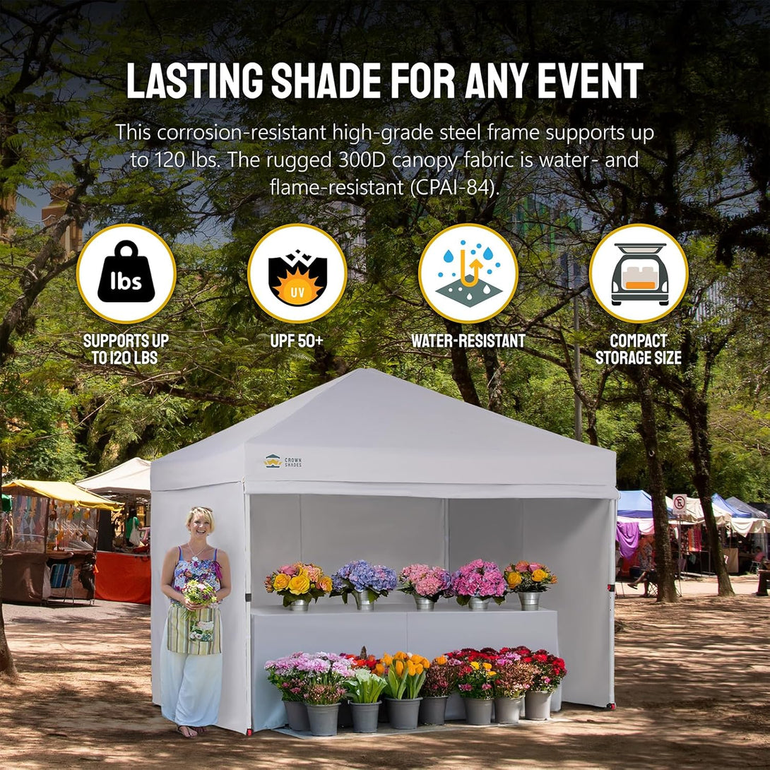 10x10 Commercial CenterLOK™ Canopy & 4 Sidewalls