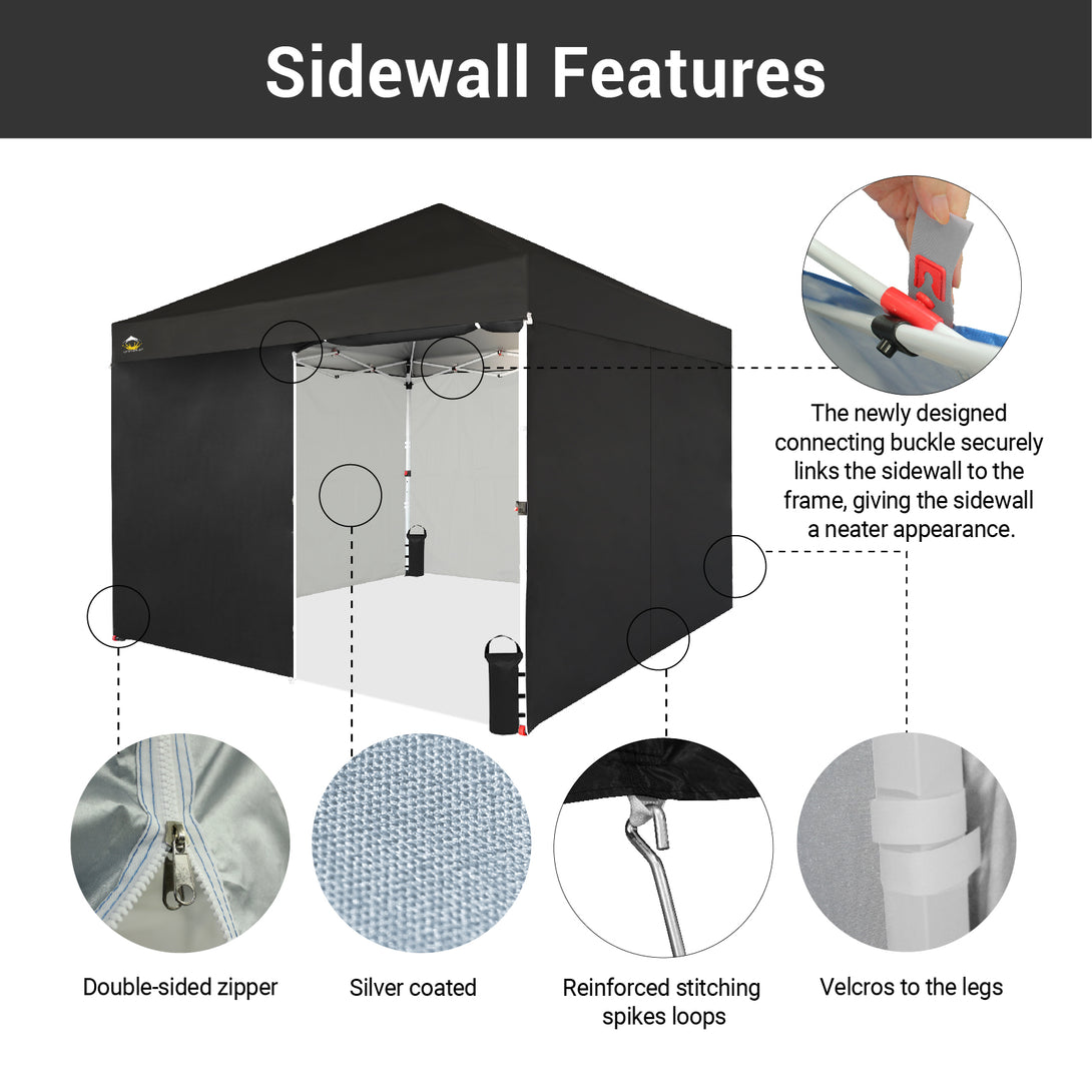 10x10 Commercial CenterLOK™ Canopy & 4 Sidewalls