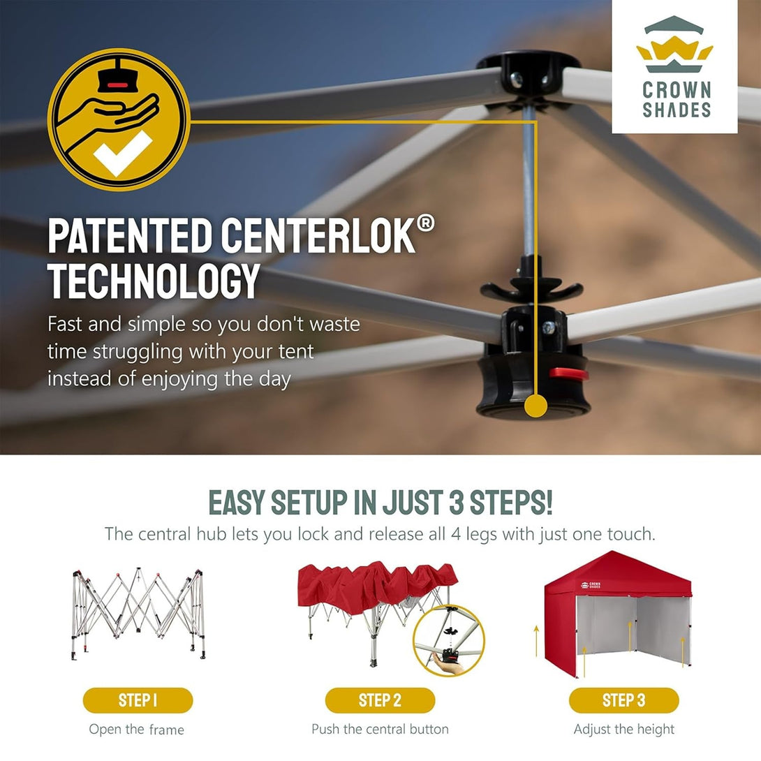10x10 Commercial CenterLOK™ Canopy & 4 Sidewalls