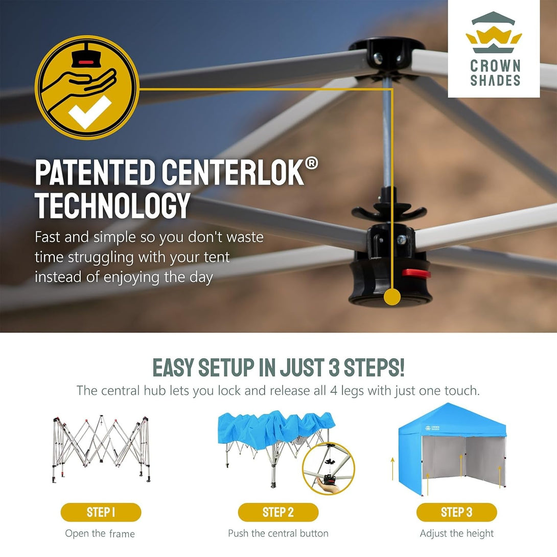 10x10 Commercial CenterLOK™ Canopy & 4 Sidewalls