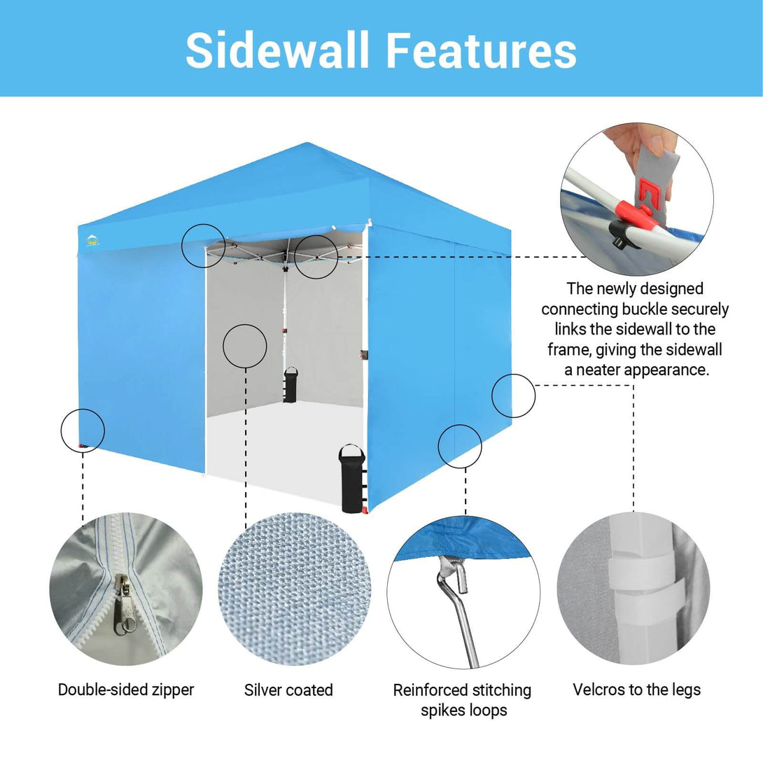 10x10 Commercial CenterLOK™ Canopy & 4 Sidewalls