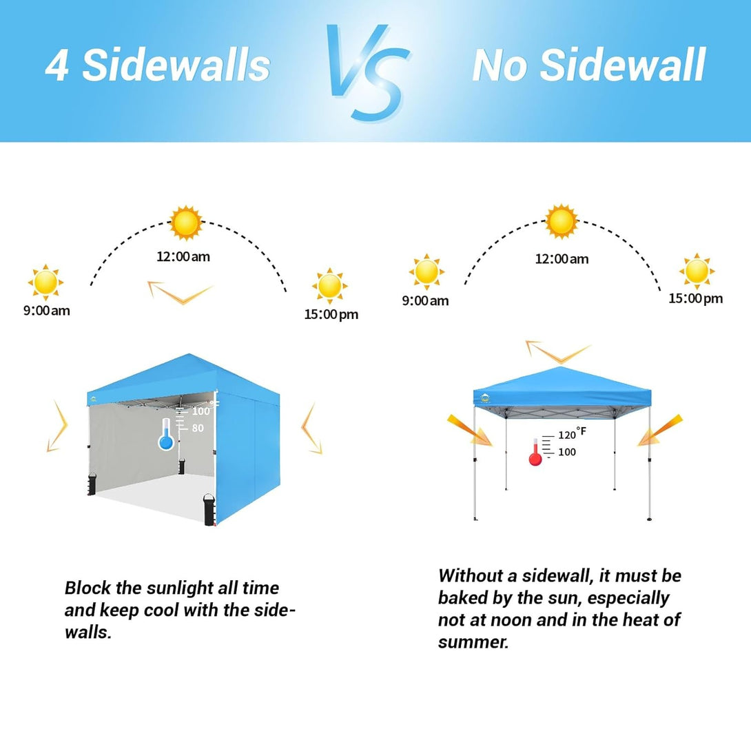 10x10 Commercial CenterLOK™ Canopy & 4 Sidewalls