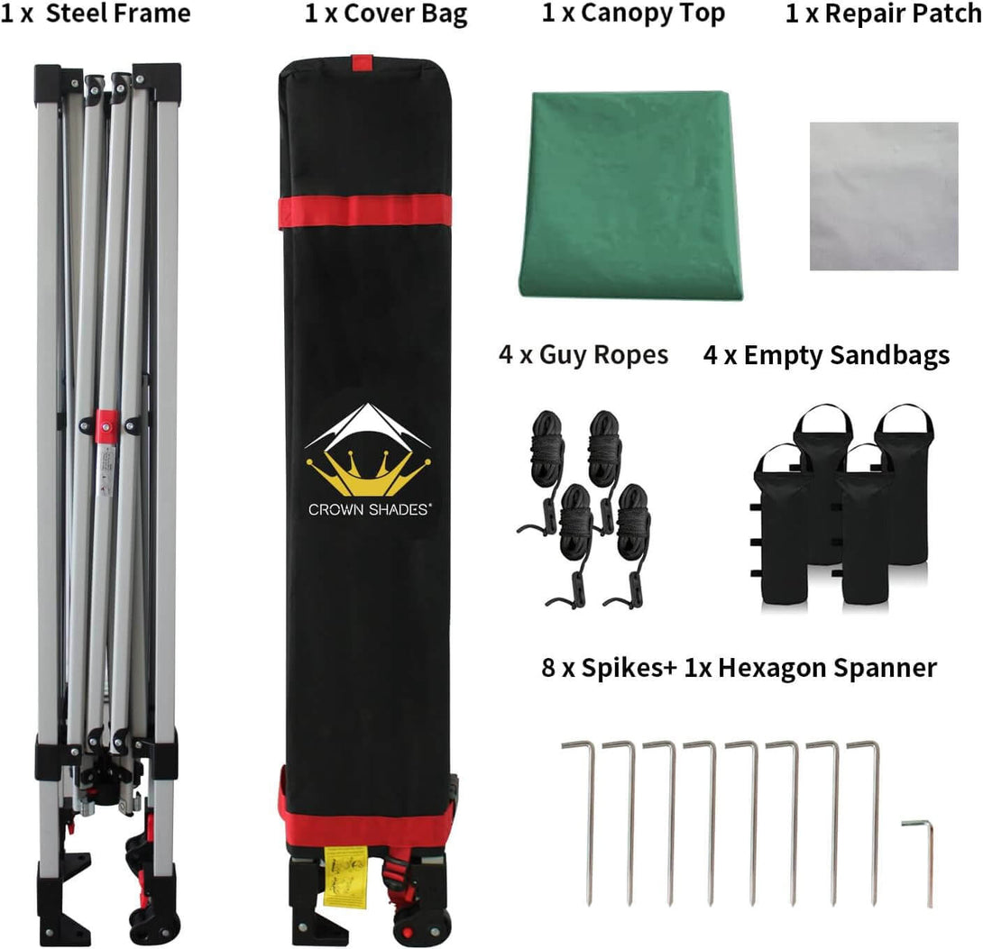 Canopée Recreational Centerlok 8x8 - Sto 'N Go, Revêtement Argenté, 150D - RS64F