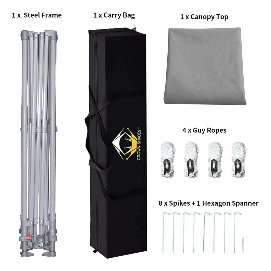 9x9 Pop Up Canopy Tent with Roller Bag – Slant Leg Outdoor Shade for Events & Camping