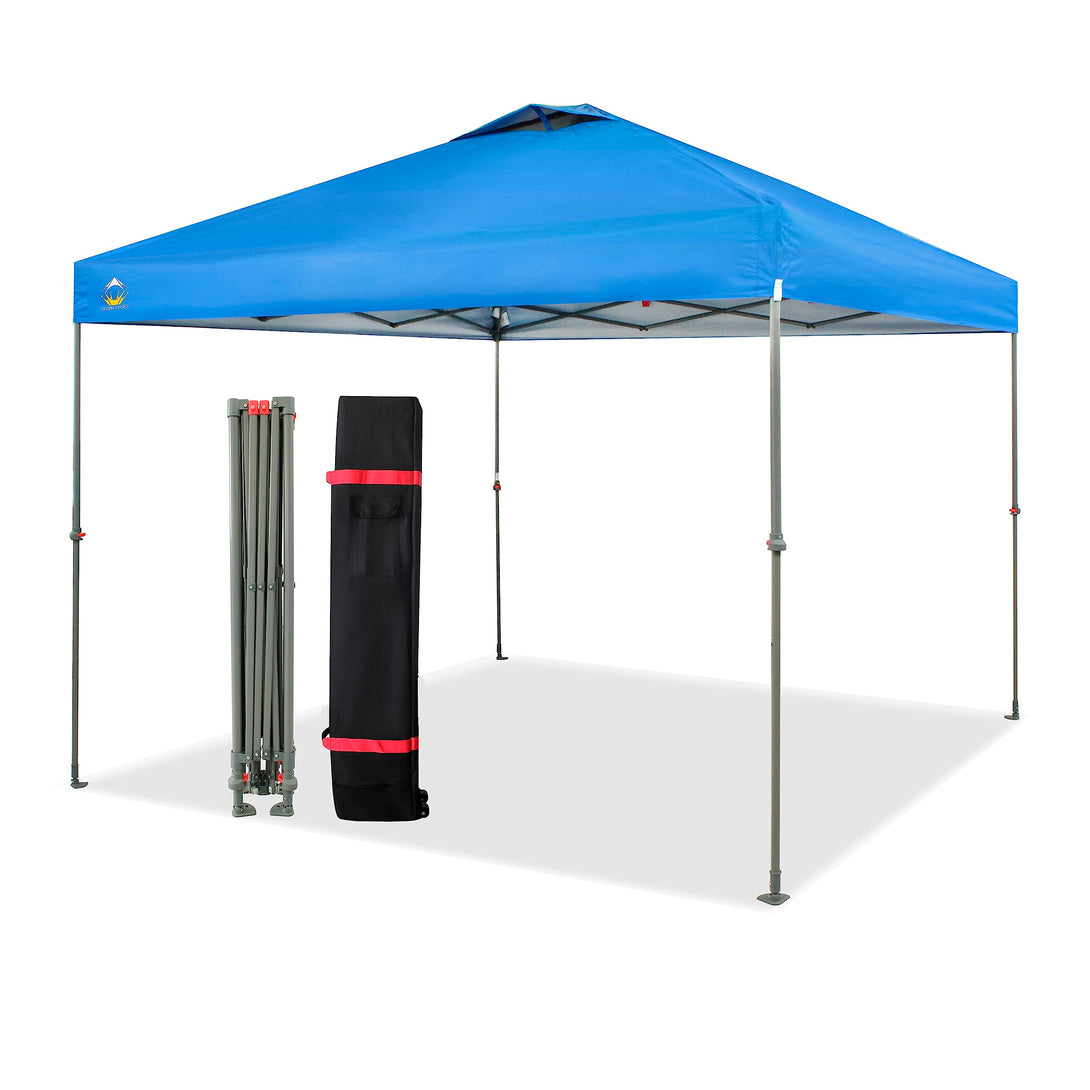 Tente pliante 10x10 - Ombre instantanée pour plage et extérieur
