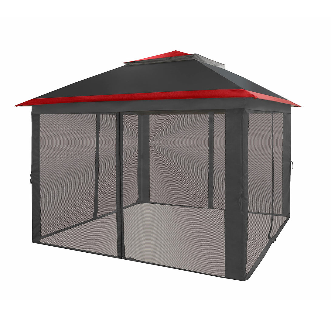 Tente de tonnelle pop-up 11x11 avec murs en maille