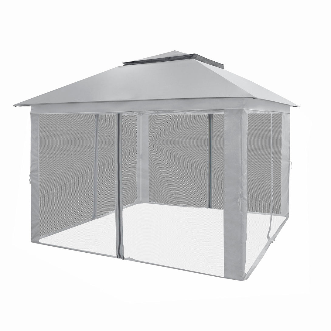 Tente de tonnelle pop-up 11x11 avec murs en maille