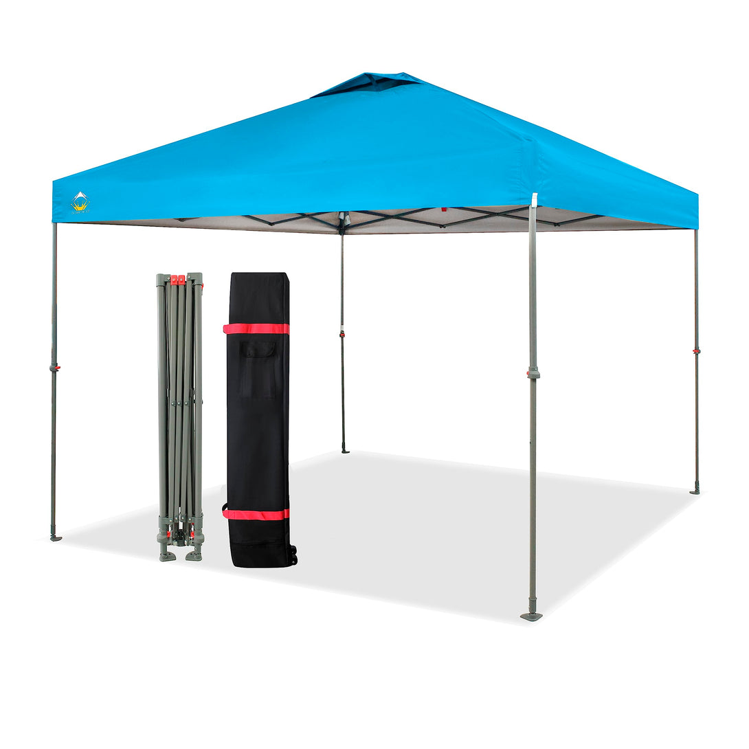 Tente pliante 10x10 - Ombre instantanée pour plage et extérieur