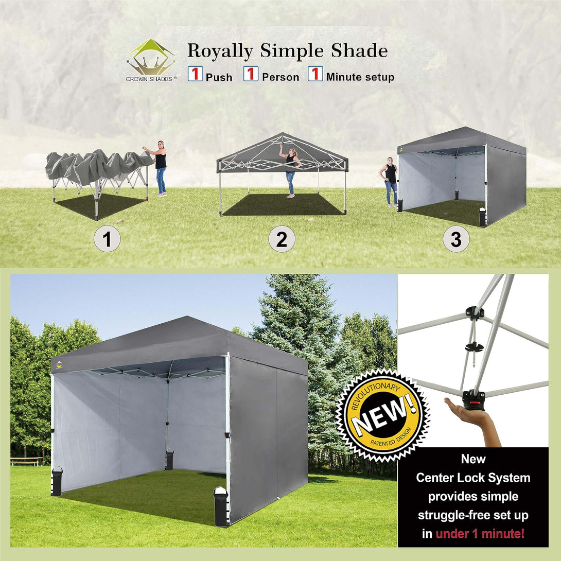 10x10 Commercial CenterLOK™ Canopy & 4 Sidewalls