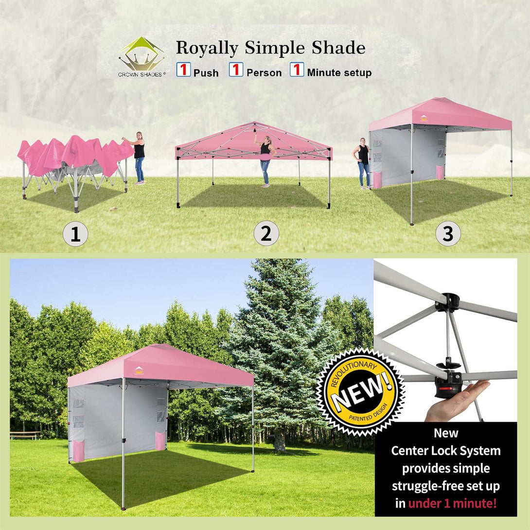 10x10 Pop Up Canopy & 1 Organizer Sidewall