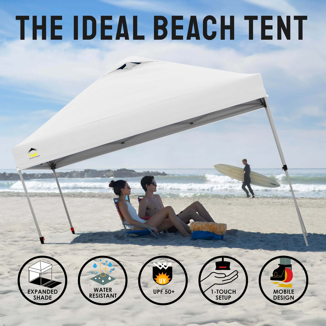 10x10 Recreational Centerlok Canopy - Sto 'N Go, Silver Coated, 150D - RM100H