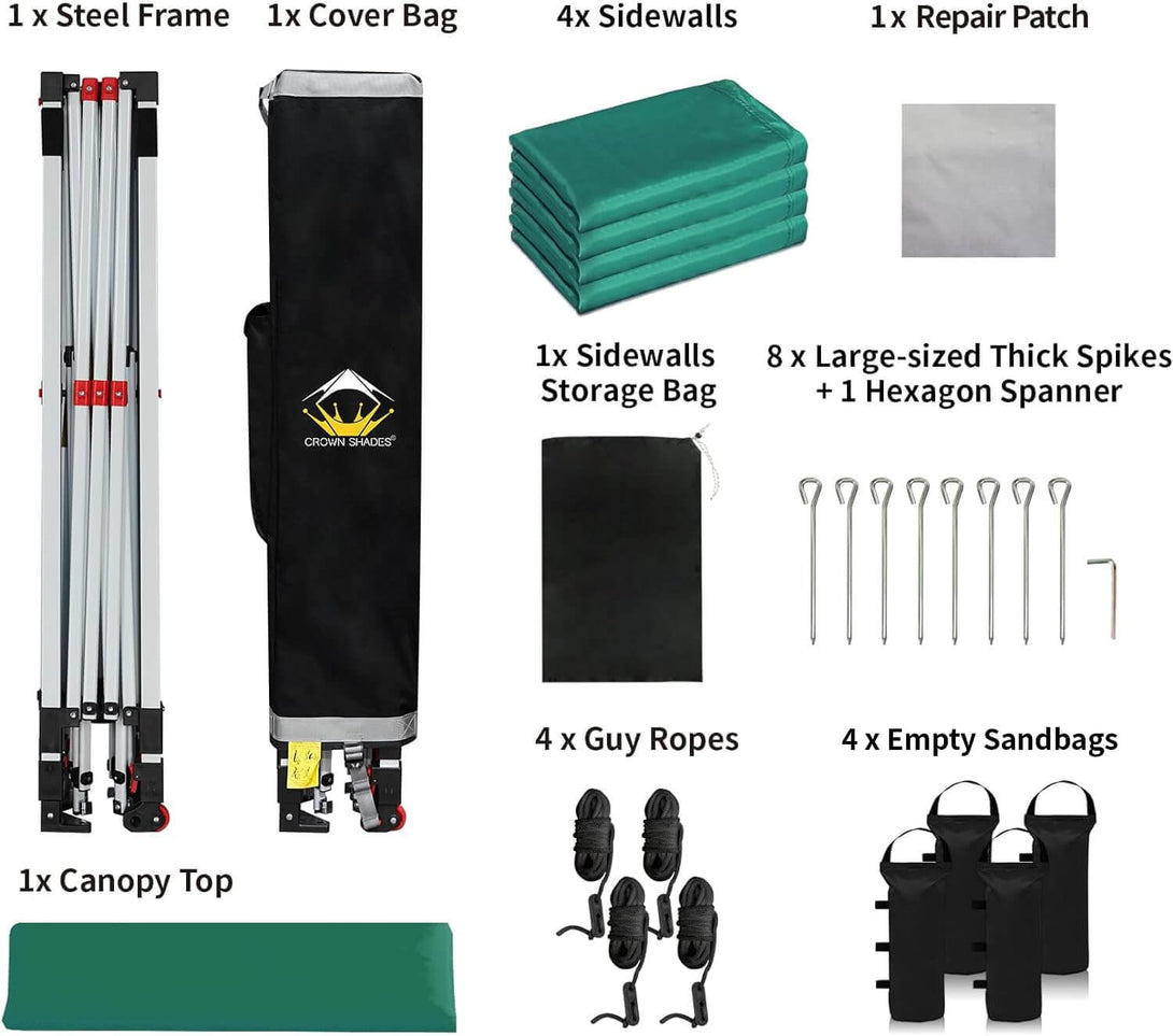 10x10 Commercial CenterLOK™ Canopy & 4 Sidewalls