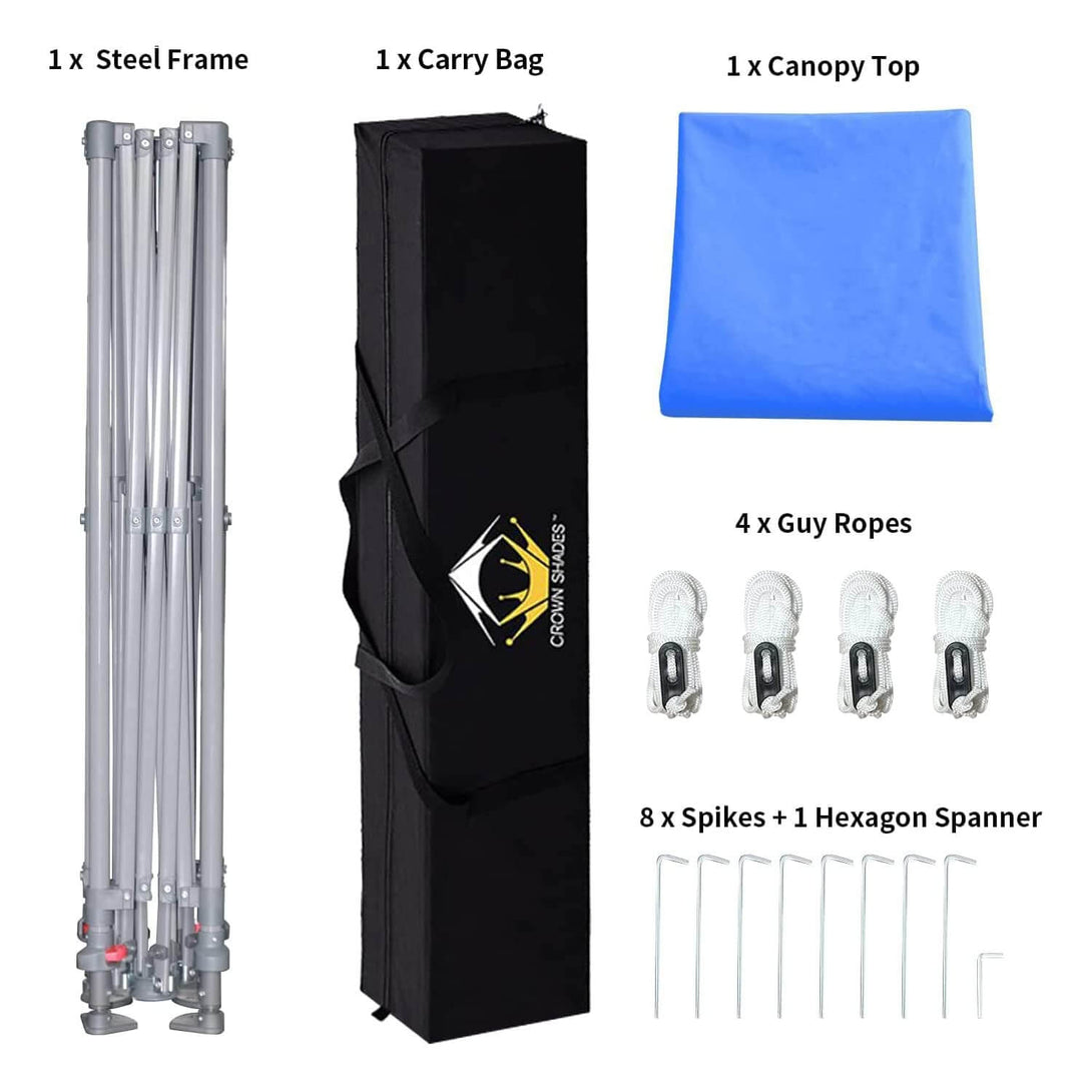 9x9 Pop Up Canopy Tent with Roller Bag – Slant Leg Outdoor Shade for Events & Camping