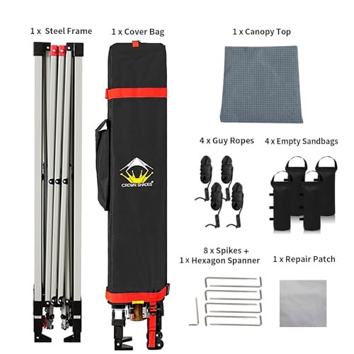 10x10 Recreational Centerlok Canopy - Sto 'N Go, Silver Coated, 150D - RM100H