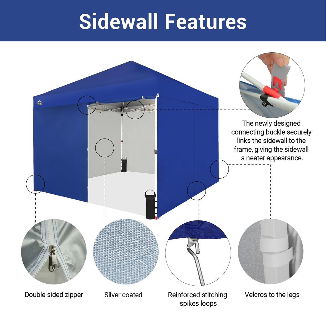 10x10 Commercial CenterLOK™ Canopy & 4 Sidewalls