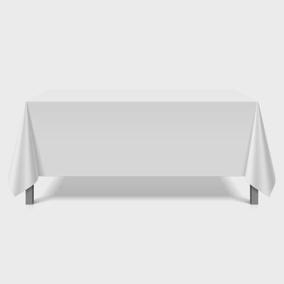 Custom Printed Table Throw - Open Back (3 Sided)