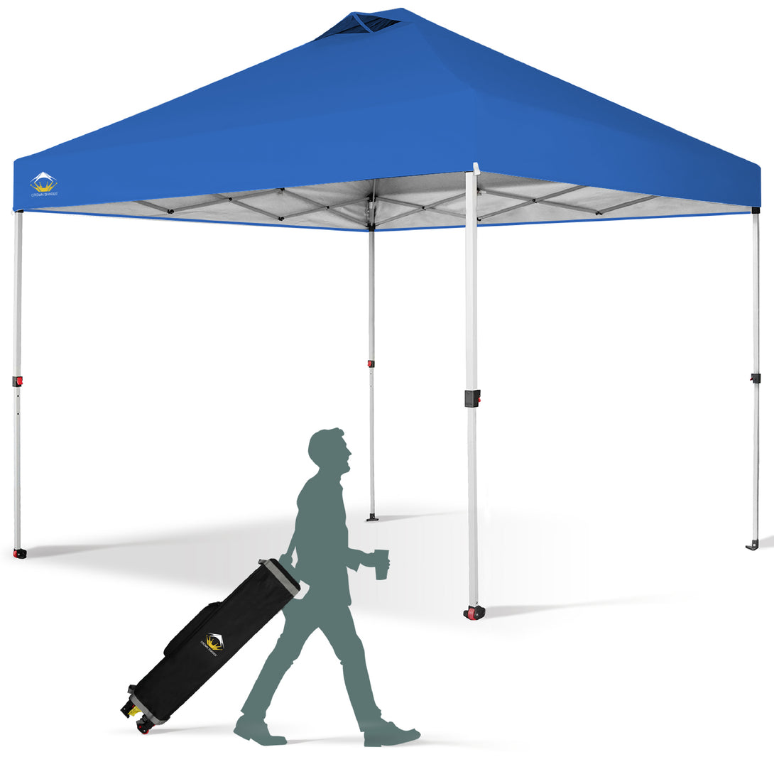 10x10 Recreational Centerlok Canopy - Sto 'N Go, Silver Coated, 150D - RM100H