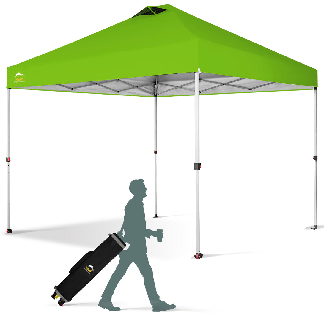10x10 Recreational Centerlok Canopy - Sto 'N Go, Silver Coated, 150D - RM100H