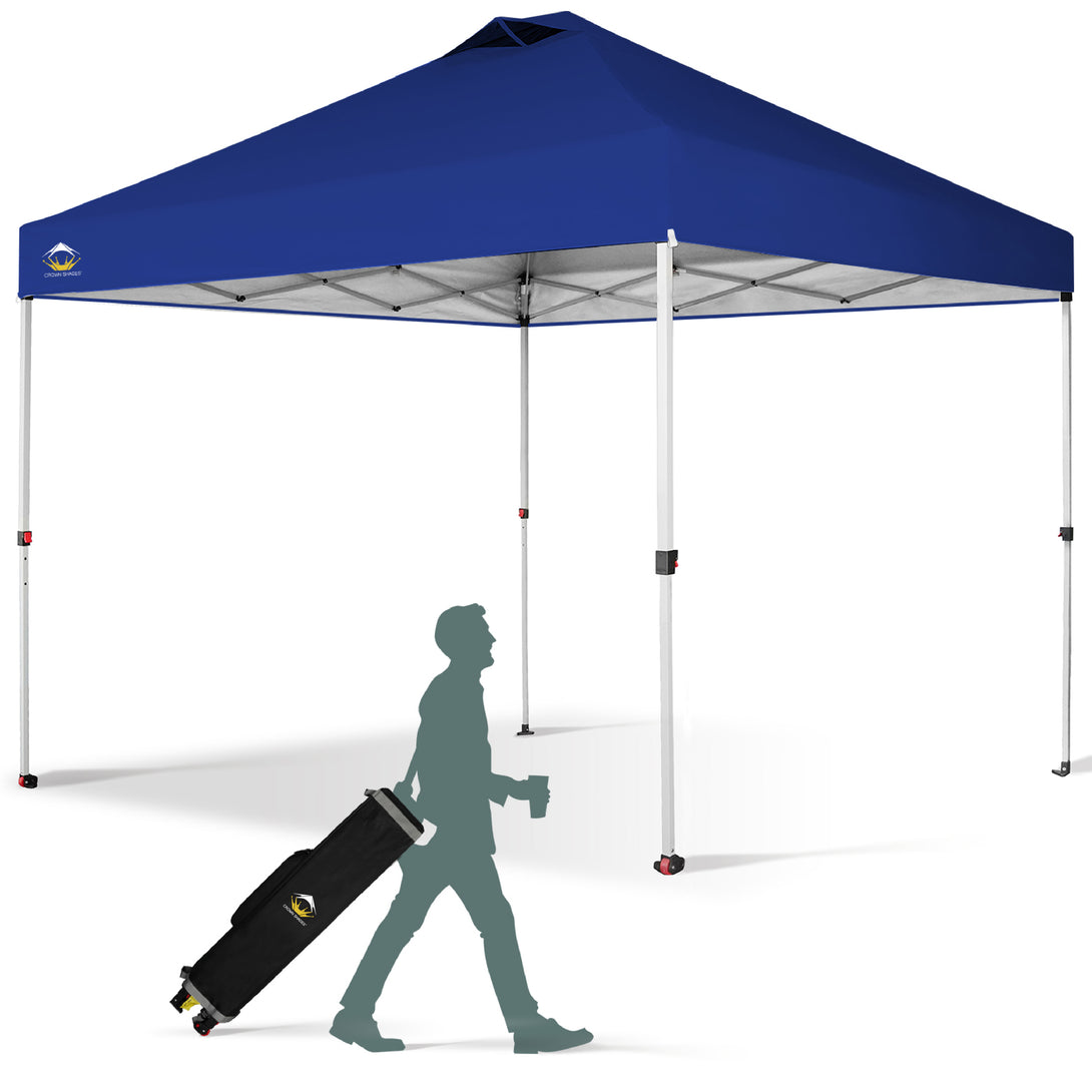 10x10 Recreational Centerlok Canopy - Sto 'N Go, Silver Coated, 150D - RM100H