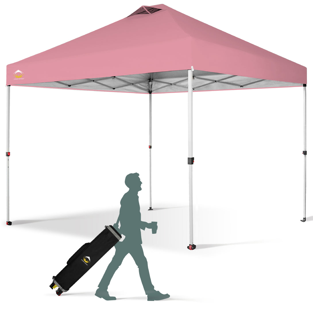 10x10 Recreational Centerlok Canopy - Sto 'N Go, Silver Coated, 150D - RM100H