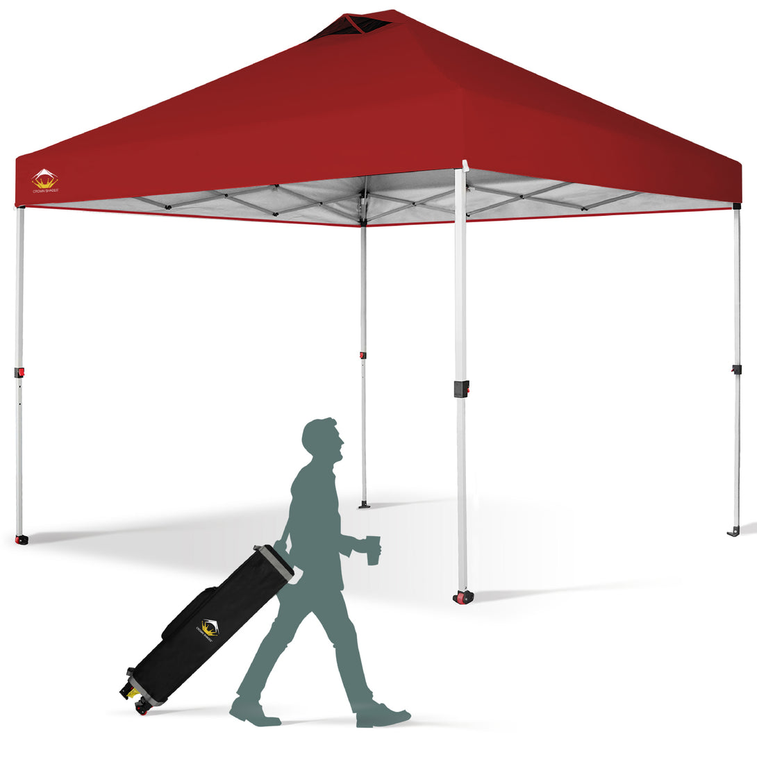 10x10 Recreational Centerlok Canopy - Sto 'N Go, Silver Coated, 150D - RM100H