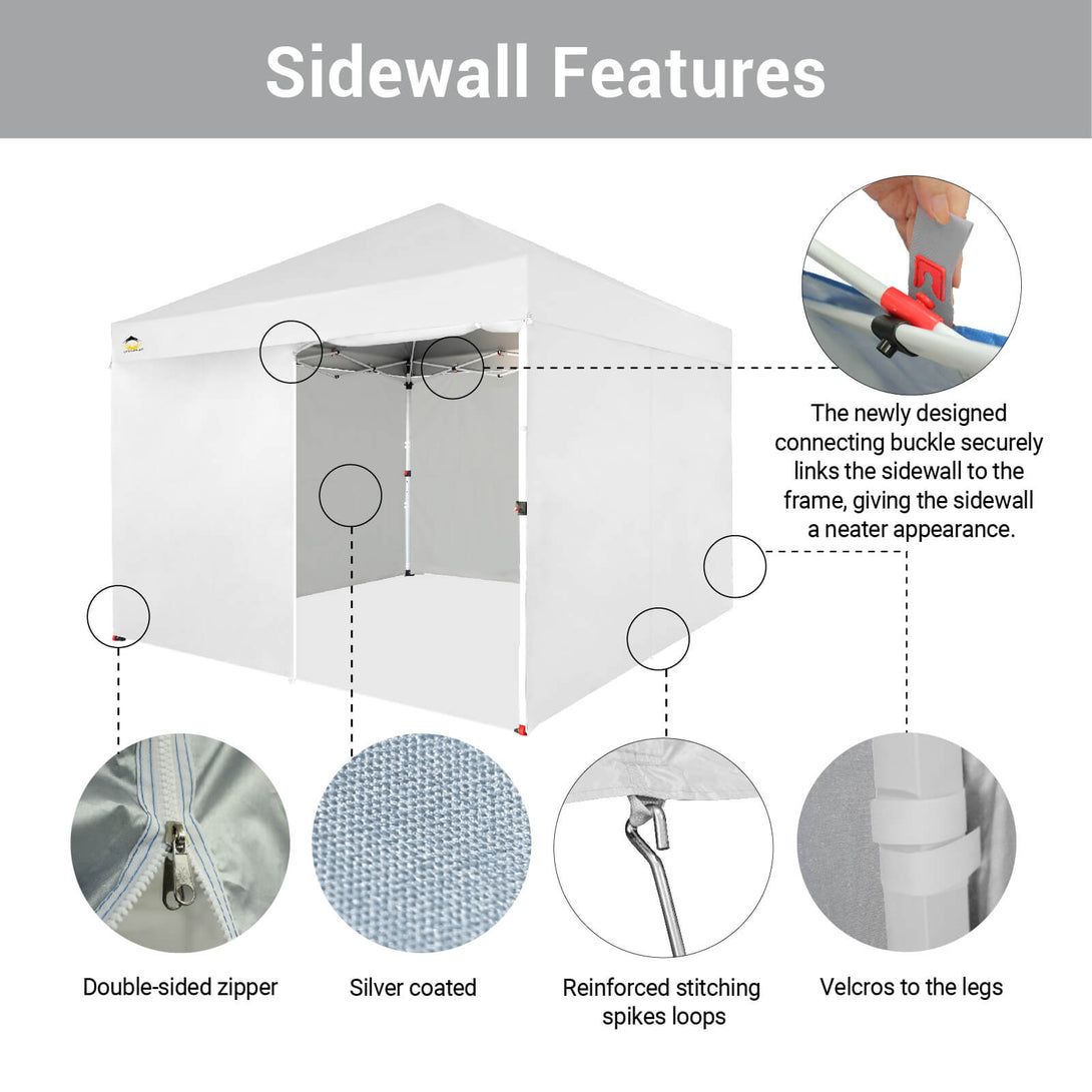 10x10 Commercial CenterLOK™ Canopy & 4 Sidewalls