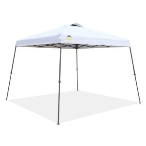 CROWN SHADES Patented 11ft. x 11ft. Slant Leg One Push Up Clia Instant Folding Canopy