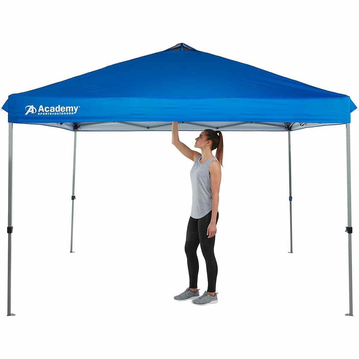 Crown Shades 10x10ft Instant Pop Up Folding Shade Canopy w/Carry Bag, Blue  