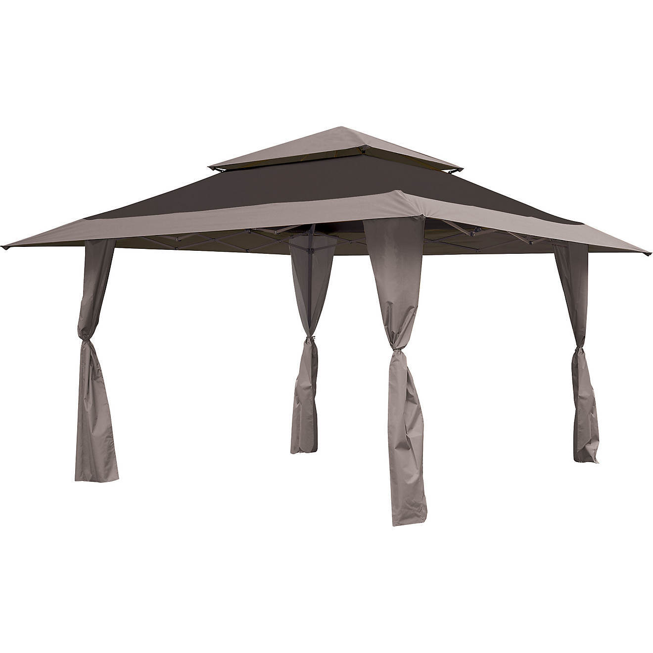 Destination Summer 10-Foot x 10-Foot Steel Double-Tiered Gazebo in Neutral  - Bed Bath & Beyond